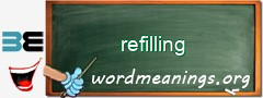 WordMeaning blackboard for refilling